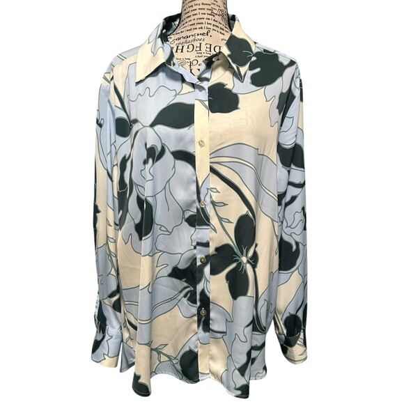 Joie Womens Button Down Shirt XL Long Sleeve Boho Officecore School Old Money - Picture 1 of 7